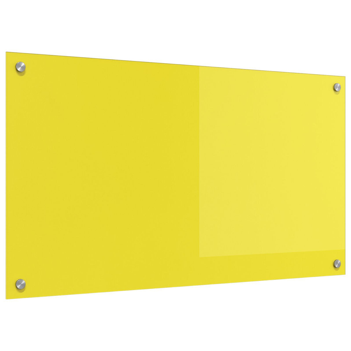 Yellow Kitchen Backsplash, 90X50X0.6 Cm, Tempered Glass