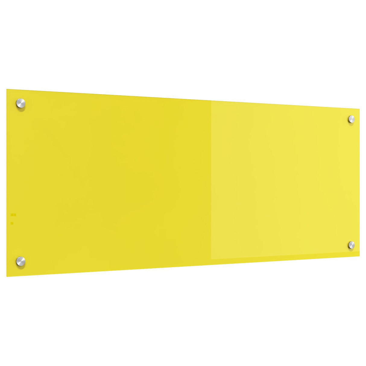 Kitchen Backsplash Yellow 100X40X0.6 Cm Tempered Glass