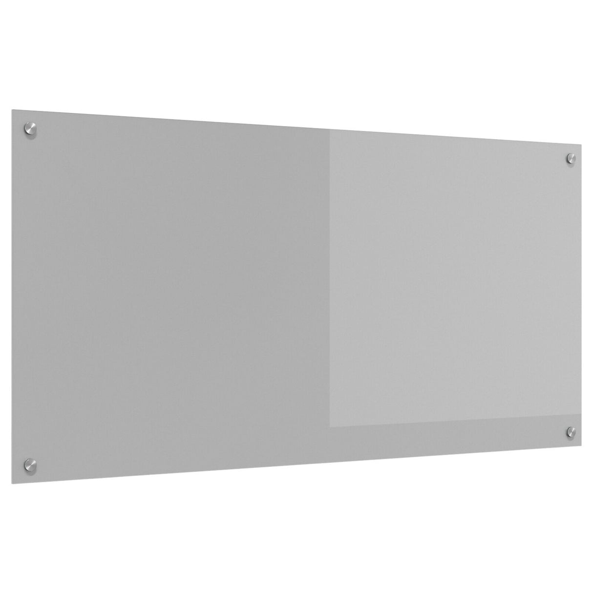 Kitchen Backsplash Light Grey 120X60X0.6 Cm Tempered Glass