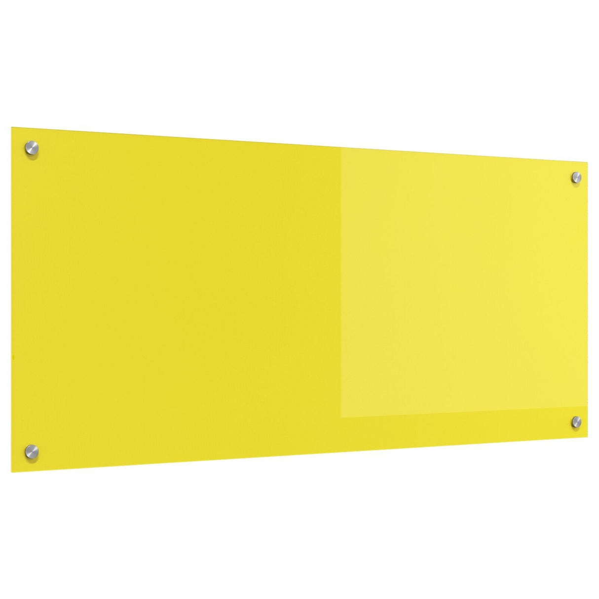 Kitchen Backsplash Yellow 110X50X0.6 Cm Tempered Glass