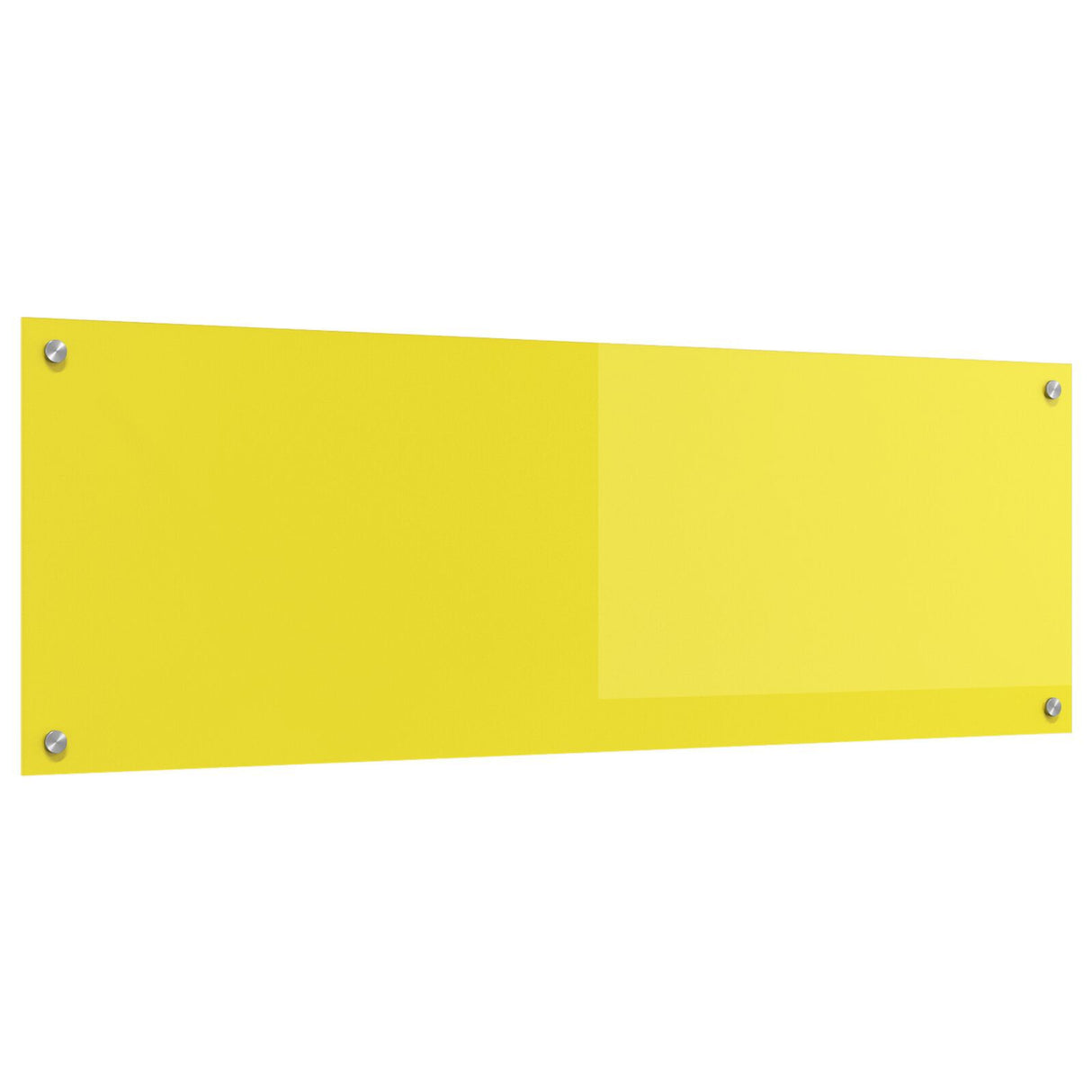 Kitchen Backsplash Yellow 120X40X0.6 Cm Tempered Glass