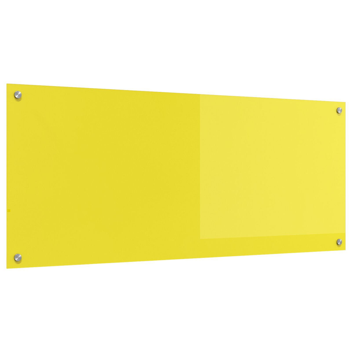 Kitchen Backsplash Yellow 120X50X0.6 Cm Tempered Glass