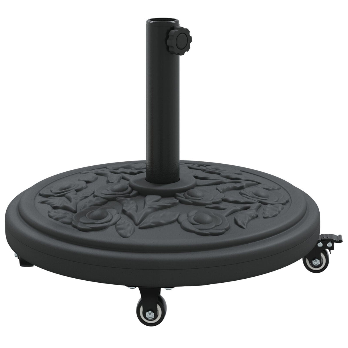 Parasol Base With Wheels For Ø38-48 Mm Poles 13 Kg Round