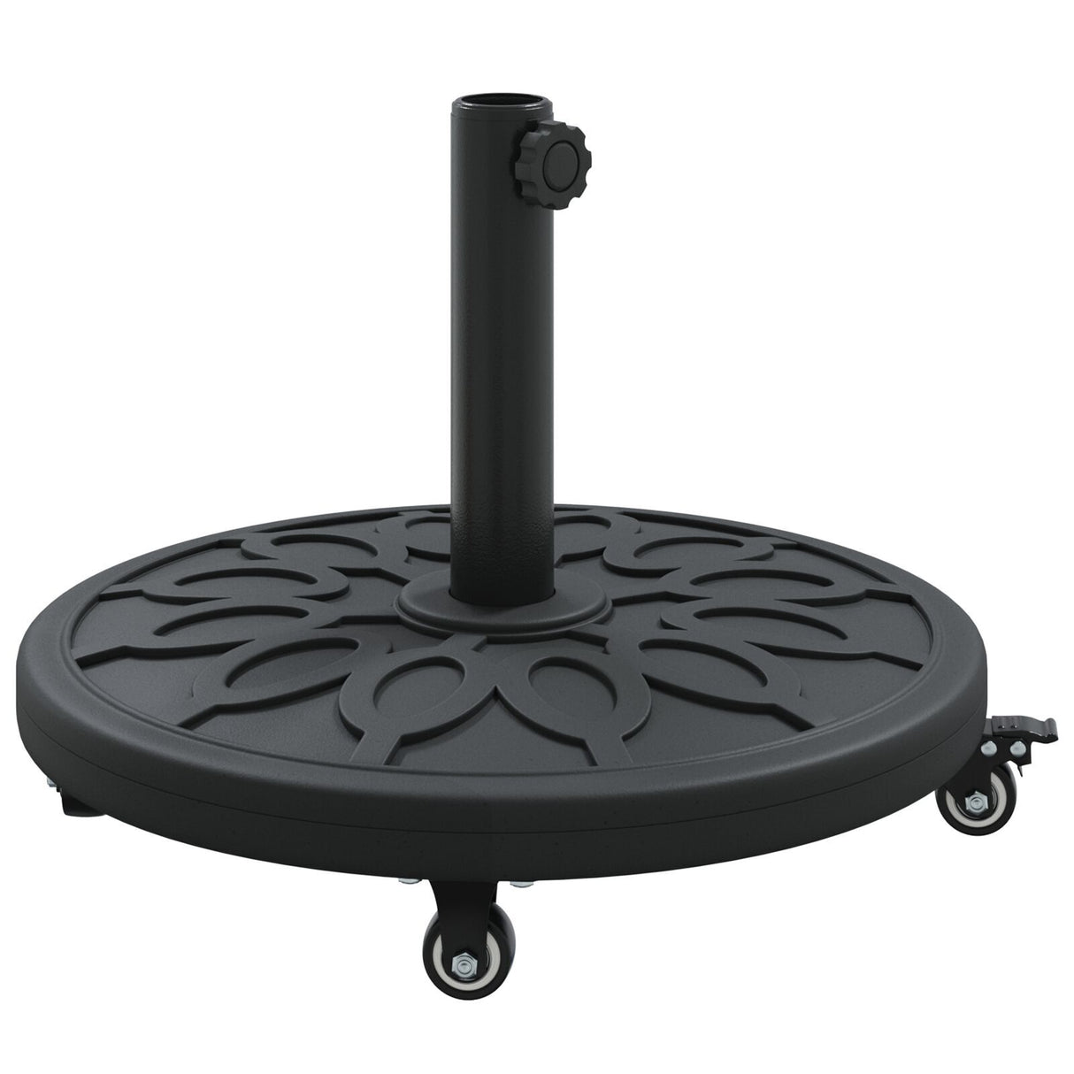 Parasol Base With Wheels For Ø38-48 Mm Poles 13 Kg Round