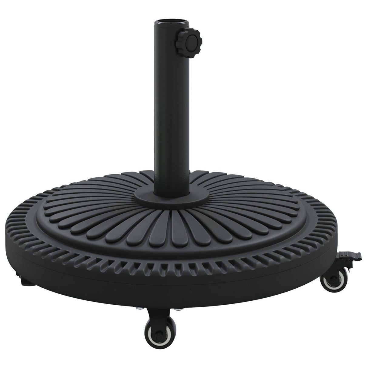 Parasol Base With Wheels For Ø38-48 Mm Poles 13 Kg Round