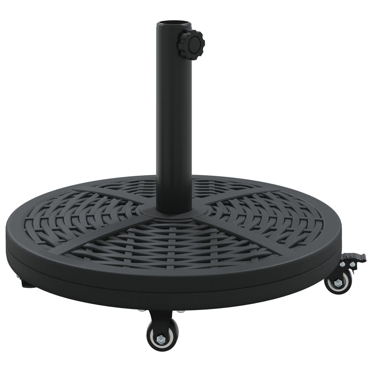 Parasol Base With Wheels For Ø38-48 Mm Poles 13 Kg Round