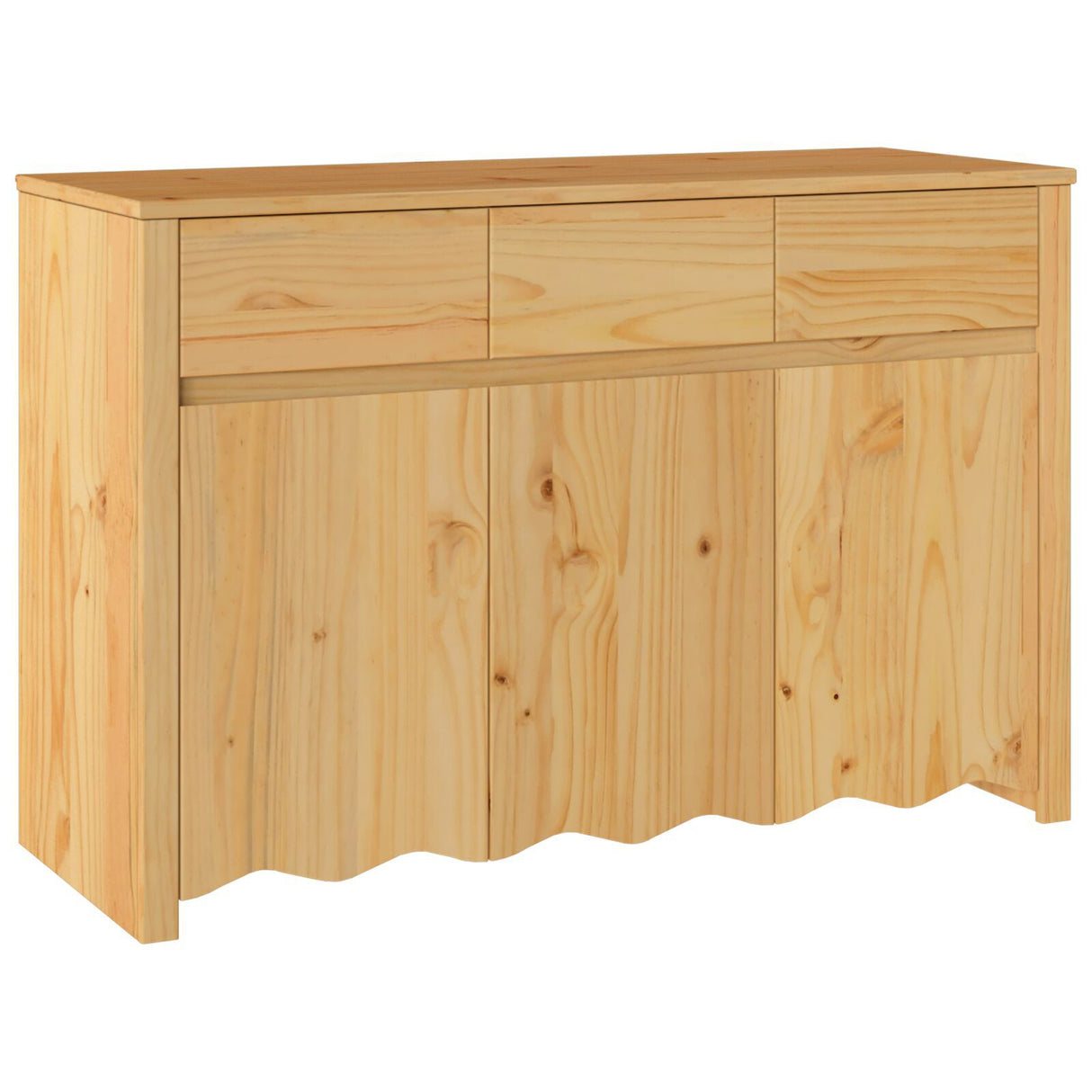 Sideboard "Drammen" 114X43X75,5 Cm Solid Wood Pine