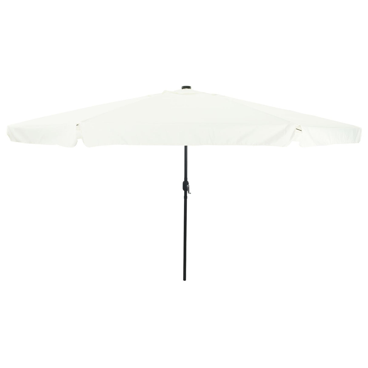 Garden Parasol With Led Lights 395X245 Cm White
