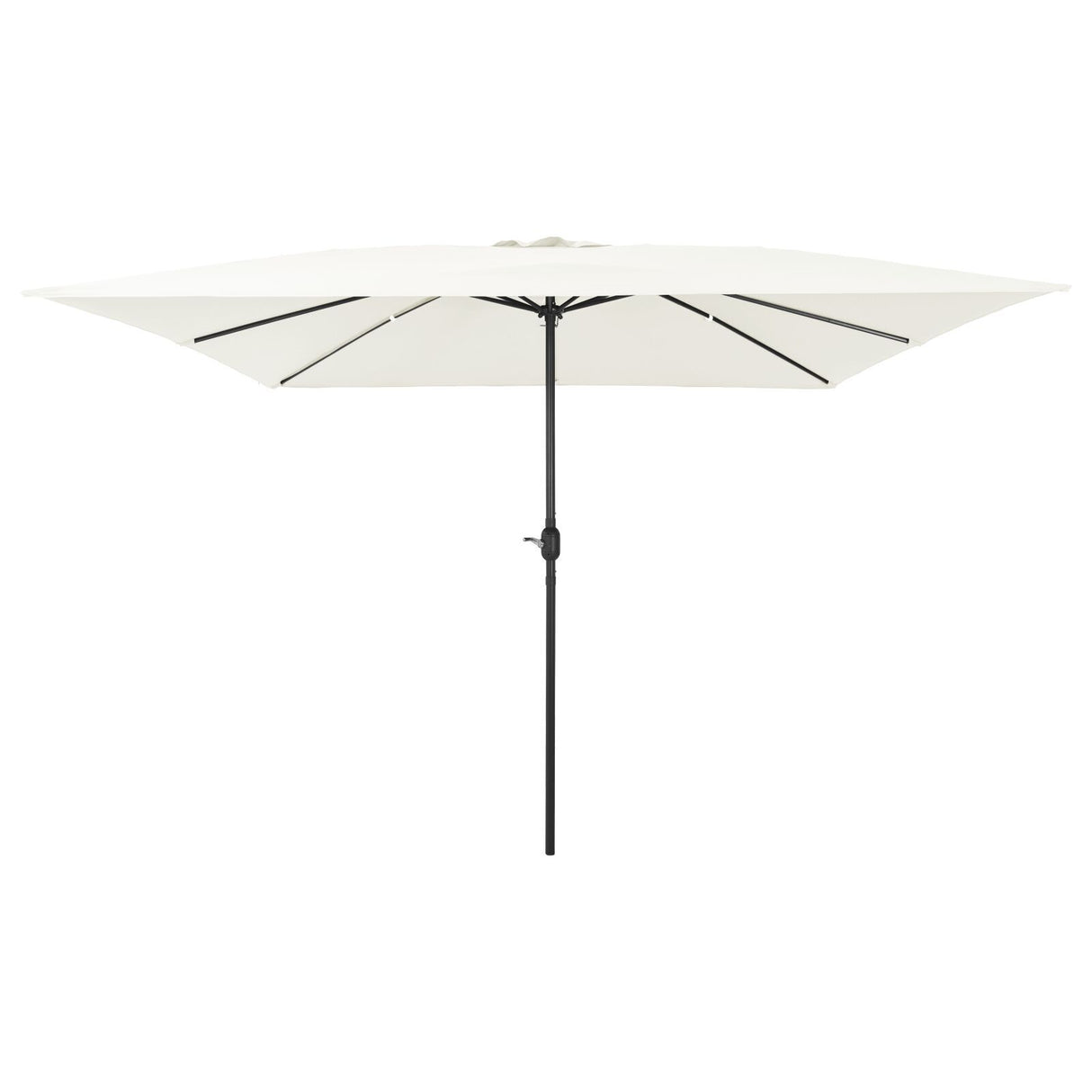Square Garden Parasol 295X245 Cm White