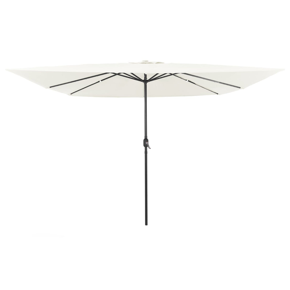 Square Garden Parasol With Led Lights 295X245 Cm White