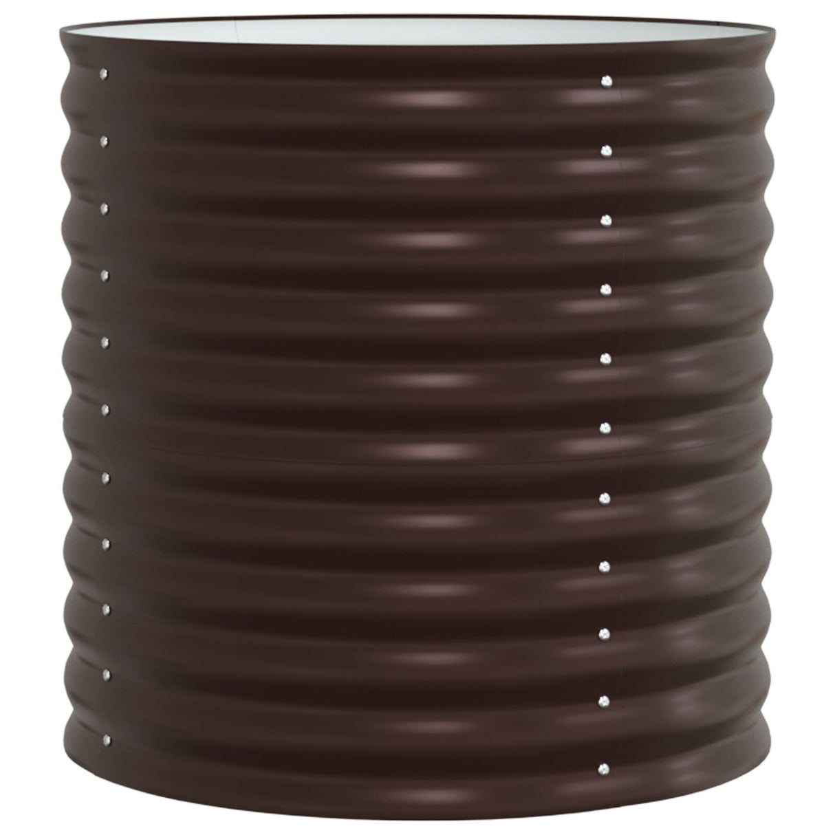 Garden Raised Bed - Brown 80X80X81 Cm Galvanized Steel