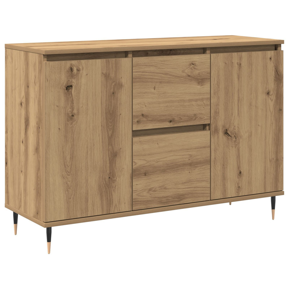 Sideboard With Doors & Drawers Artisan Oak 101,5X35X70 Cm