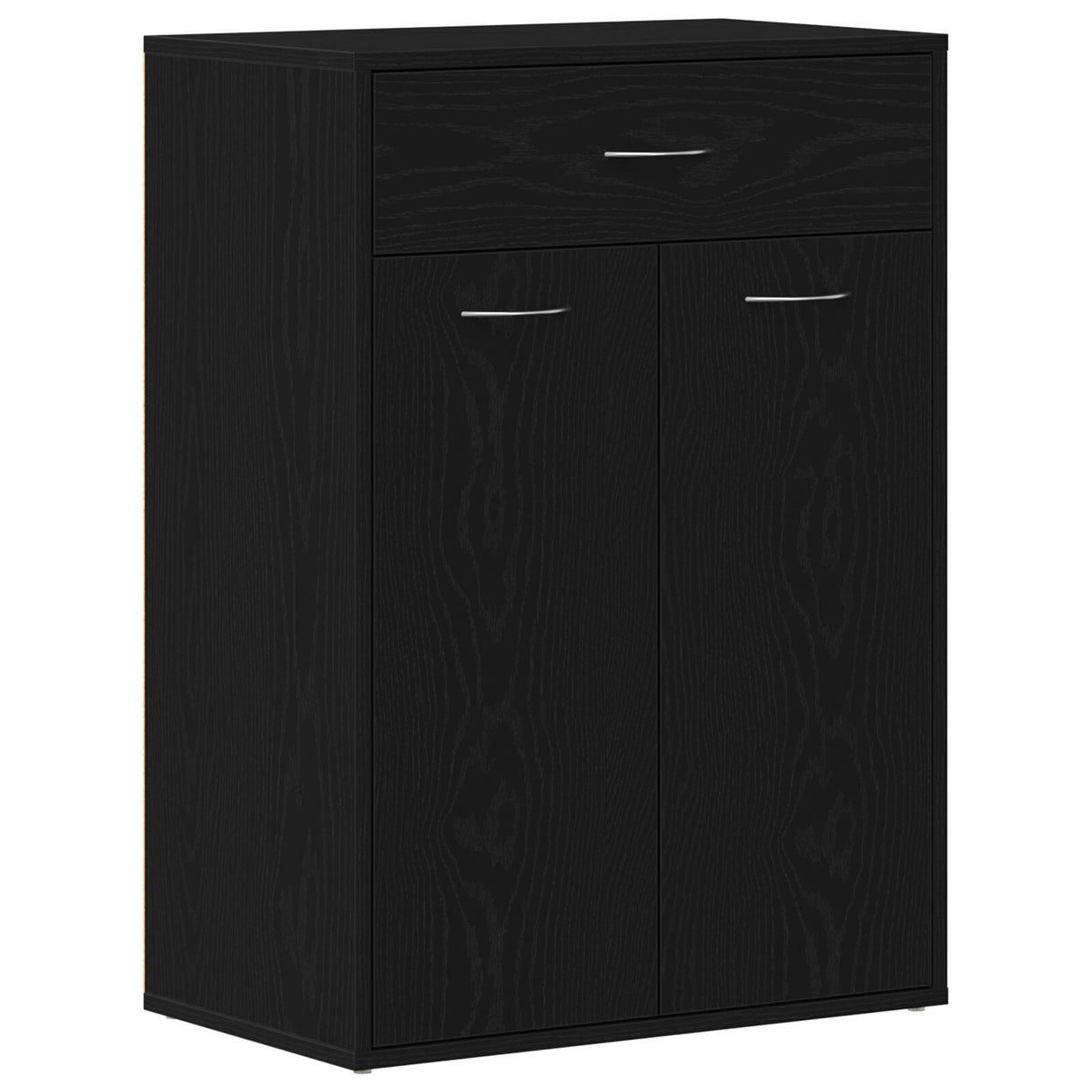 Shoe Cabinet - Black Oak, 60X35X84 Cm, Made Of Engineered Wood