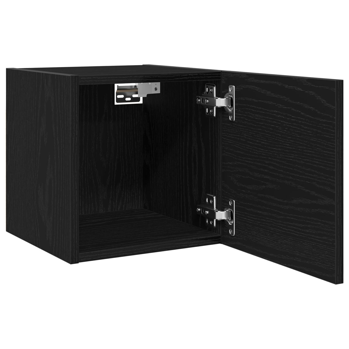 Wall Mounted Tv Cabinets 2 Pcs Black Oak 30.5X30X30 Cm