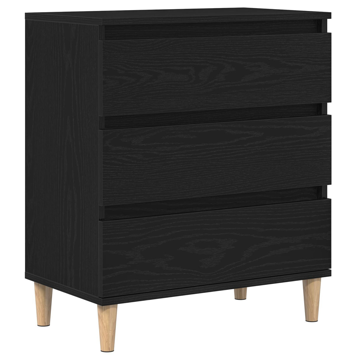 Sideboard Black Oak 60X35X70 Cm Engineered Wood
