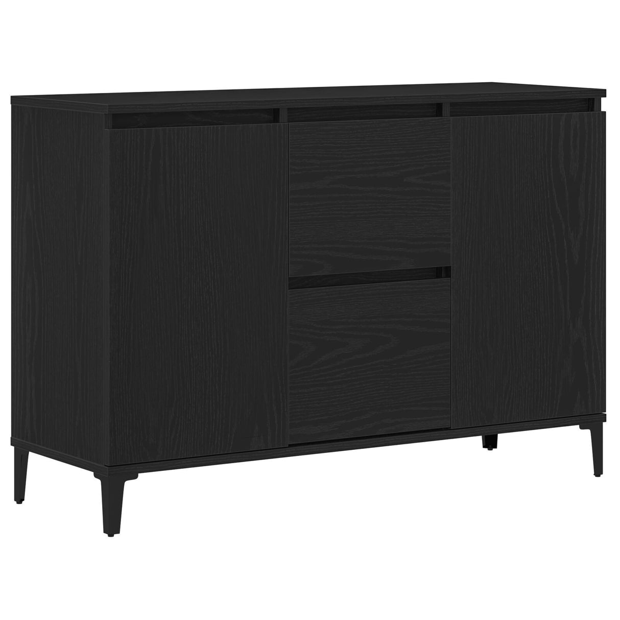 Black Oak Sideboard - 104X35X70 Cm, Made From Engineered Wood