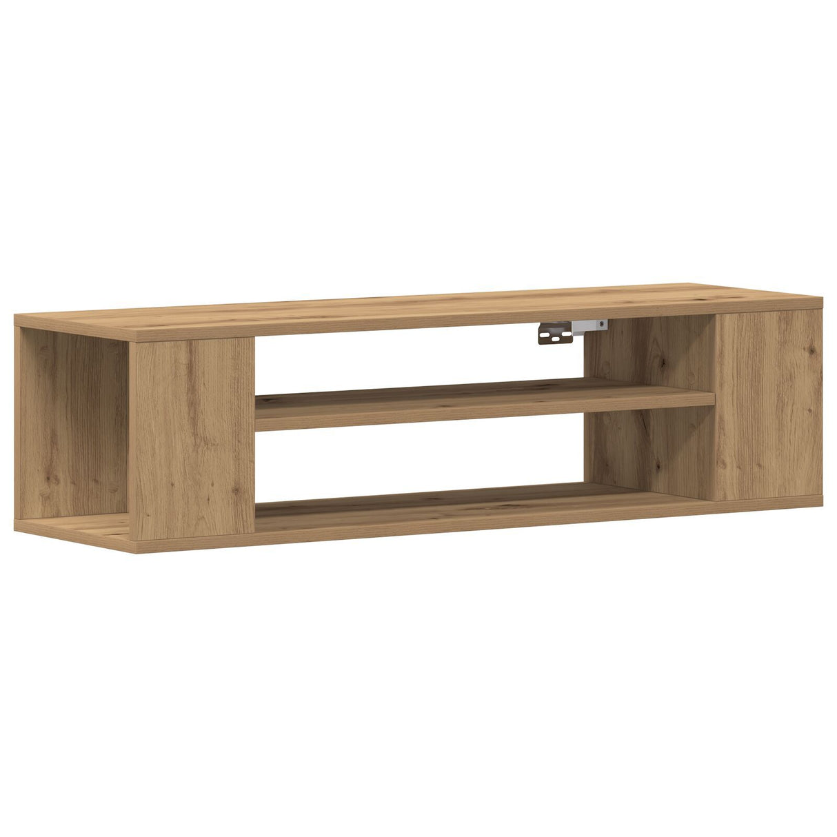 Wall Mounted Tv Cabinet In Artisan Oak - 100X30X26.5 Cm, Made From Engineered Wood