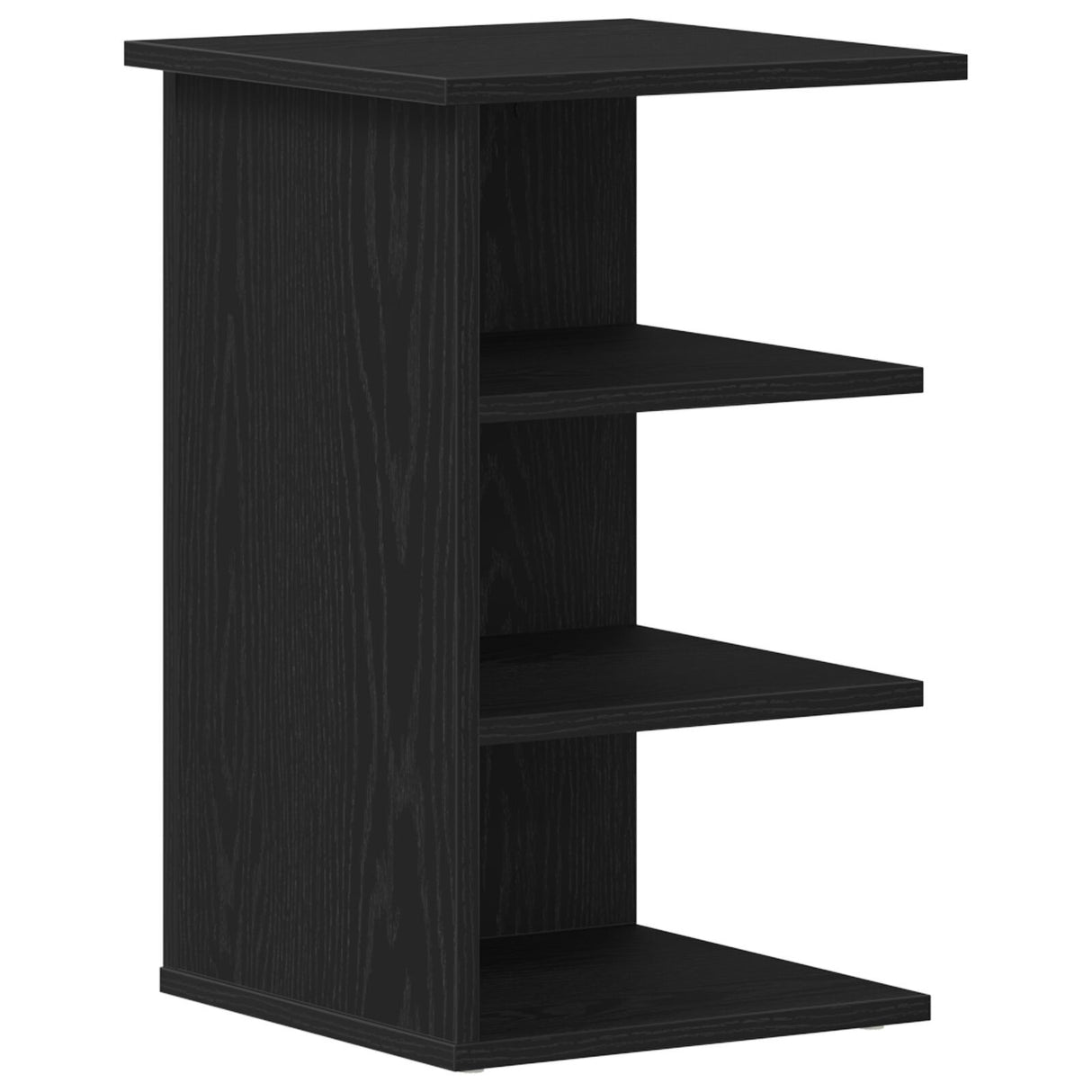 Side Cabinet Black Oak 35X35X55 Cm Engineered Wood
