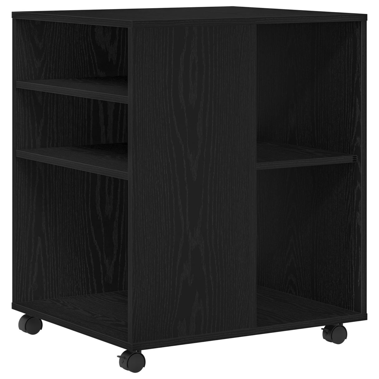 Storage Cabinet Black Oak 60X53X72,5 Cm Engineered Wood