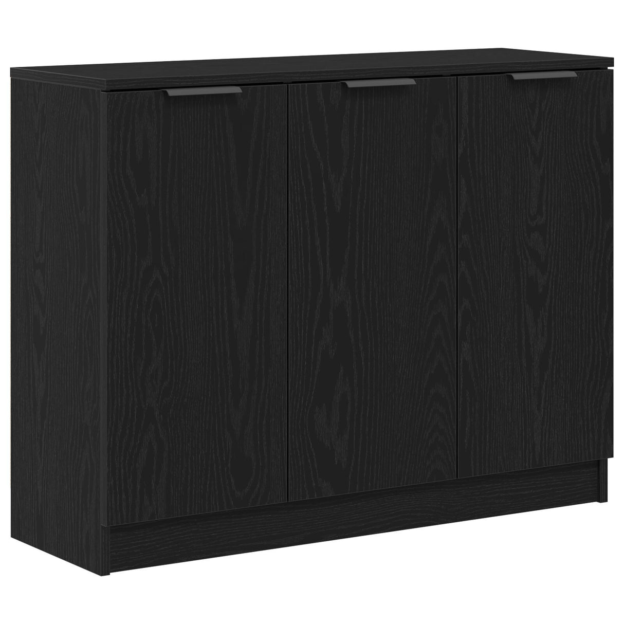 Sideboard Black Oak 90,5X30X70 Cm Engineered Wood