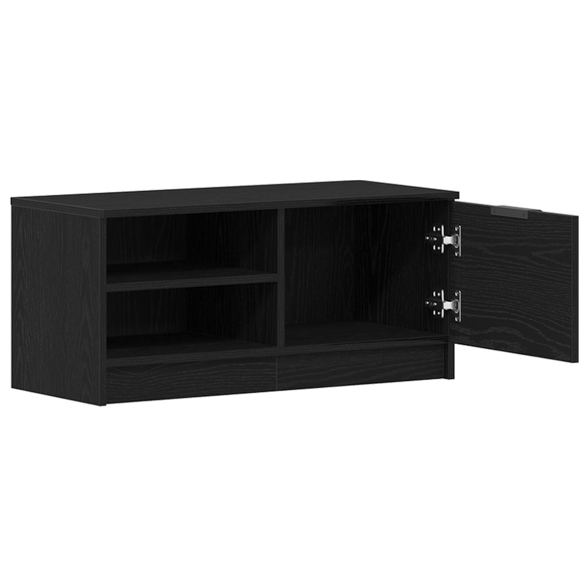 Tv Cabinet Black Oak 80X35X36,5 Cm Engineered Wood