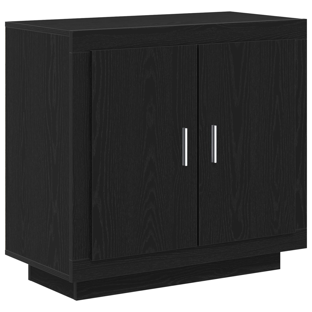 Sideboard Black Oak 80X40X75 Cm Engineered Wood