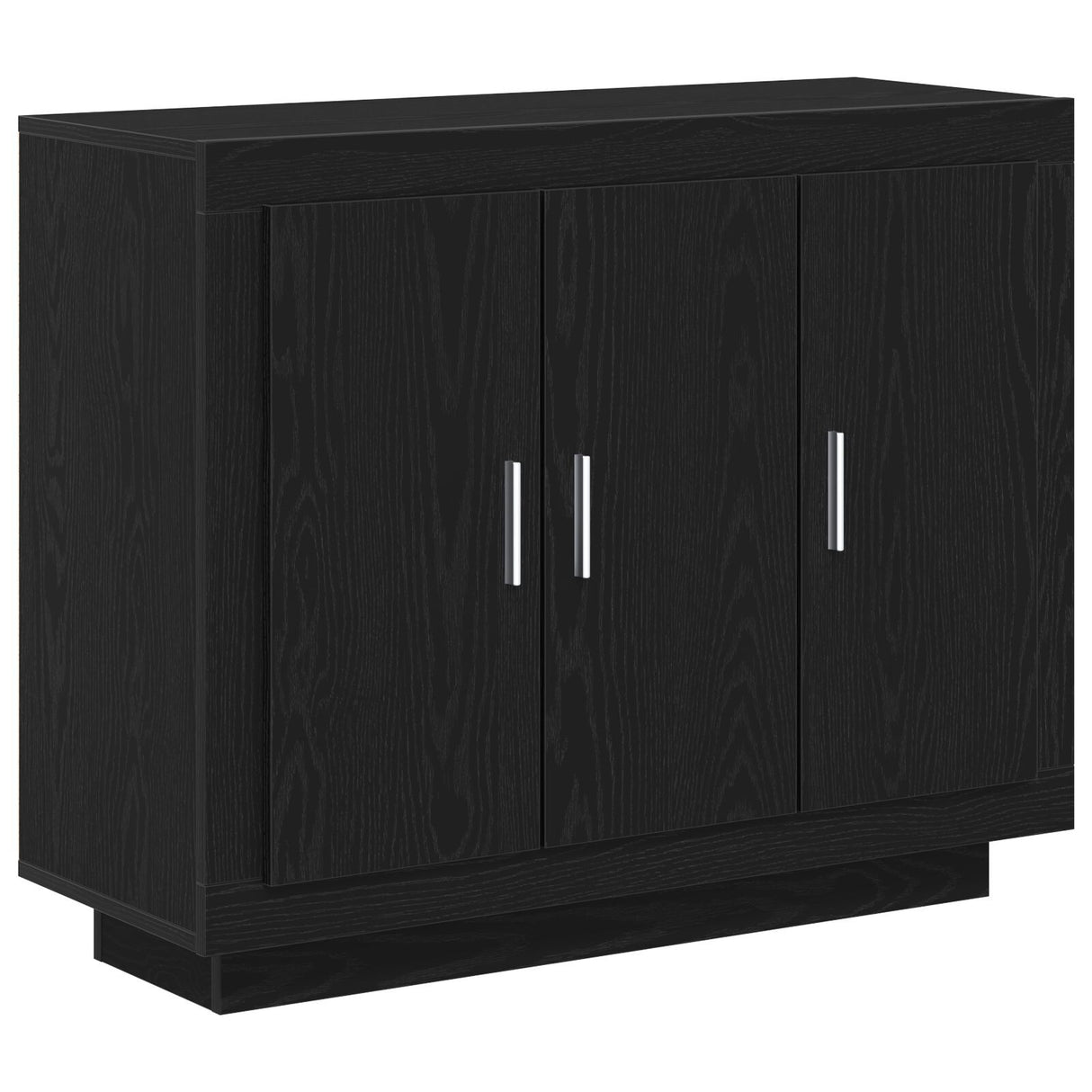Sideboard Black Oak 92X35X75 Cm Engineered Wood