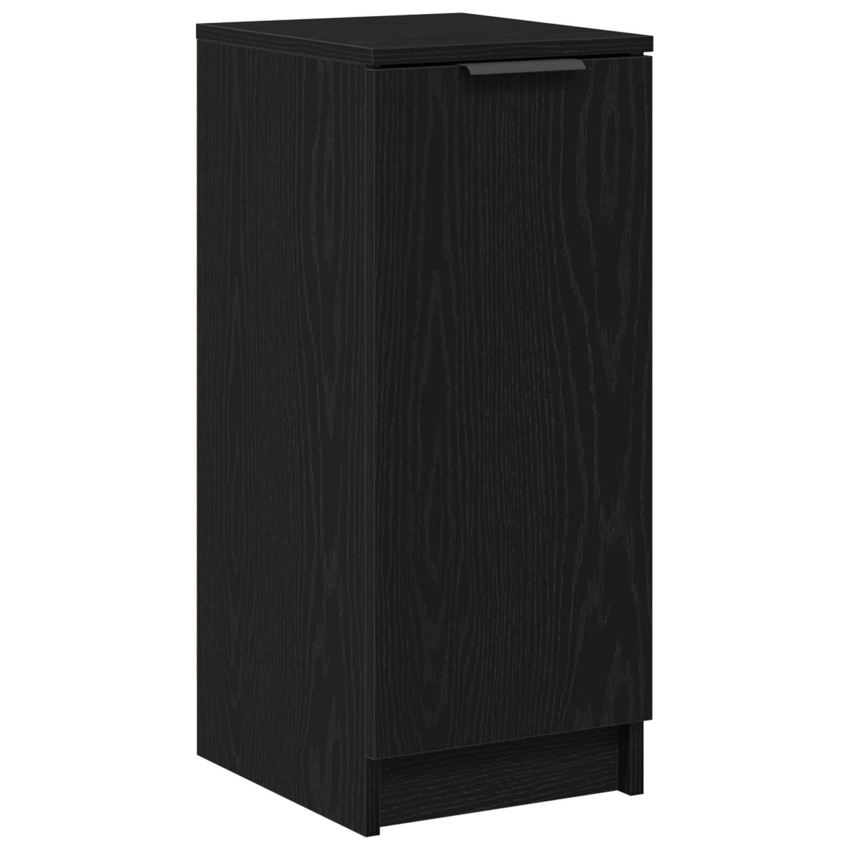 Shoe Cabinet Black Oak 30X35X70 Cm Engineered Wood