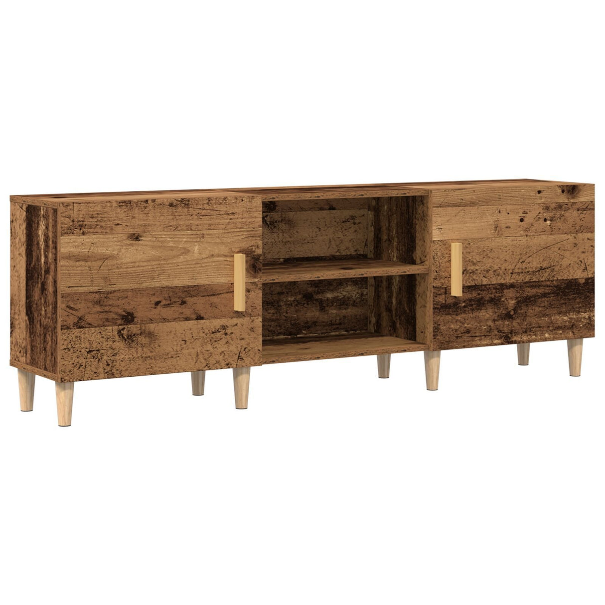 Tv Cabinet Old Wood 150X30X50 Cm Engineered Wood