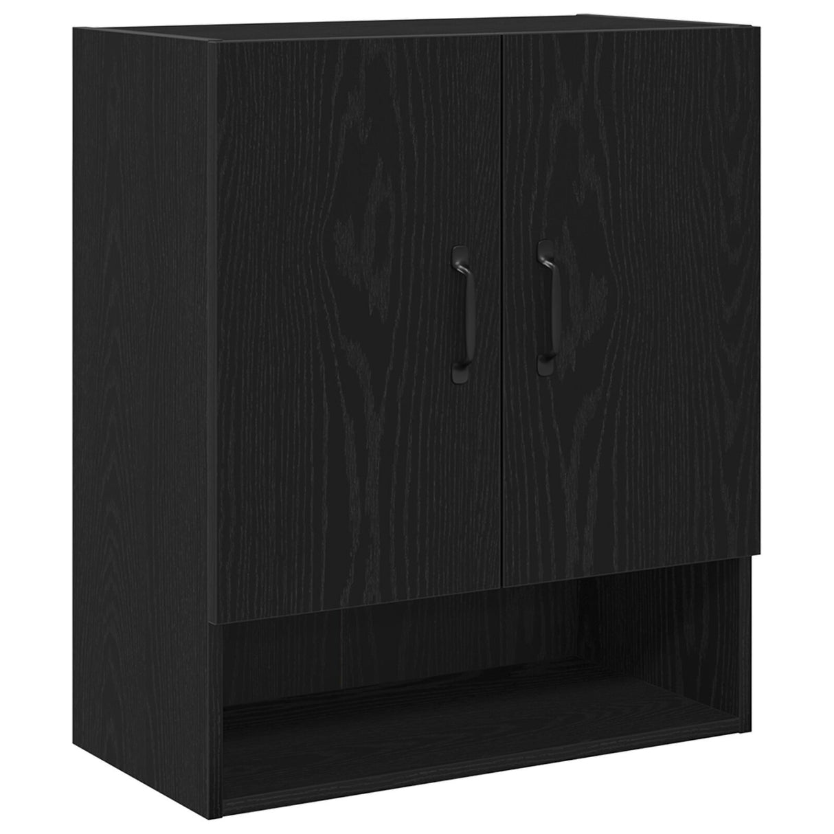 Wall Cabinet - Black Oak - 60X30X70 Cm - Made Of Engineered Wood