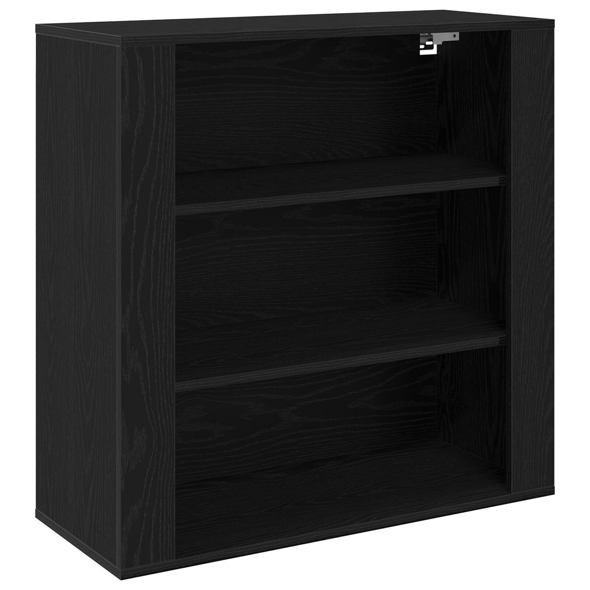 Wall Cabinet Black Oak 80X33X80 Cm Engineered Wood