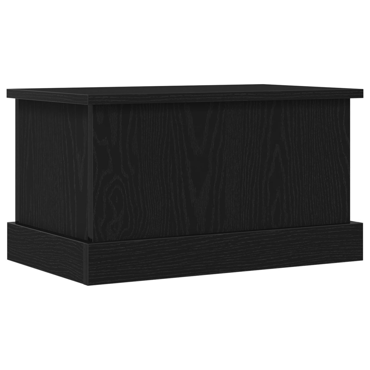 Storage Box Black Oak 50X30X28 Cm Engineered Wood