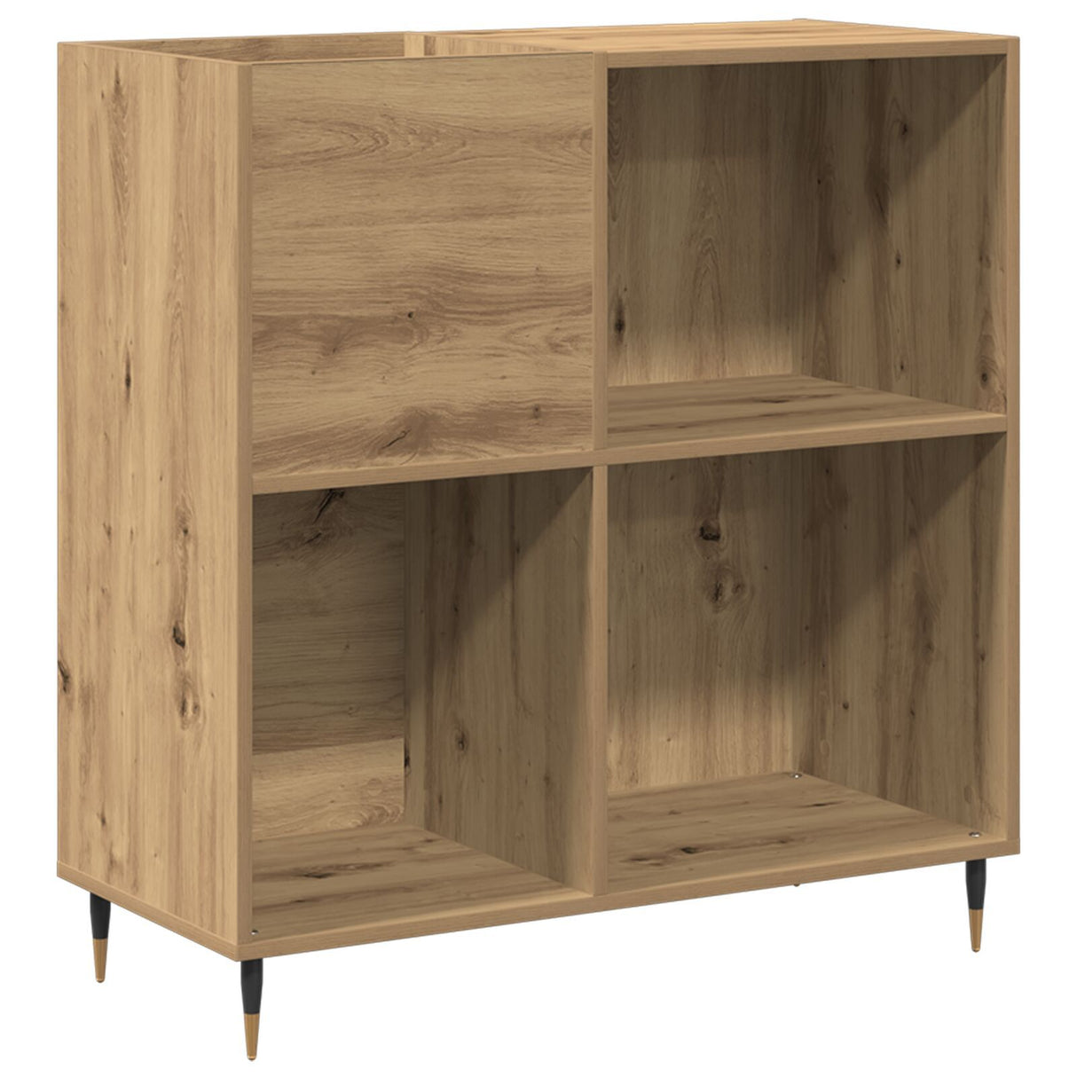 Record Cabinet Old Wood 84,5X38X89 Cm Engineered Wood