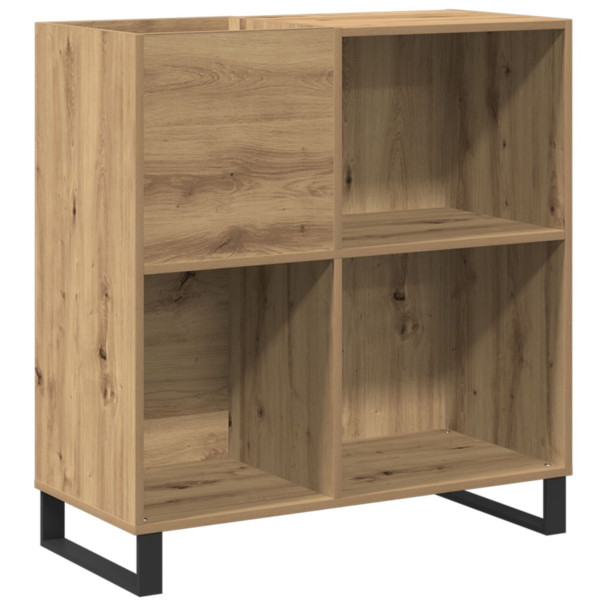 Record Cabinet Old Wood 84.5X38X90 Cm Engineered Wood