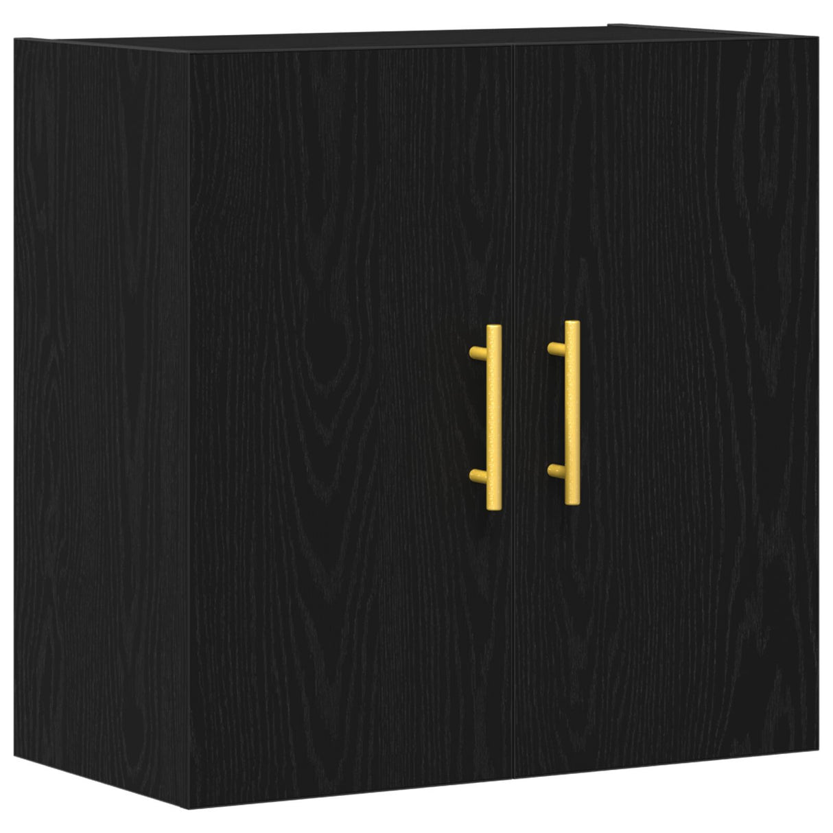 Wall Cabinet Black Oak 60X31X70 Cm Engineered Wood