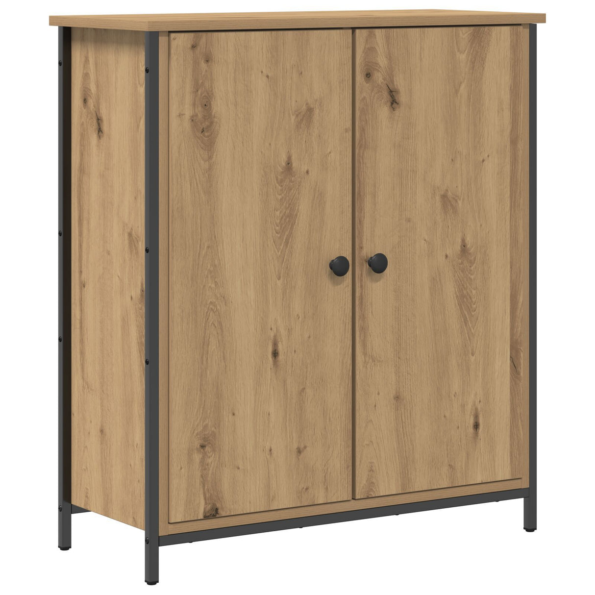 Sideboard Artisan Oak 70X30X80 Cm Engineered Wood And Steel