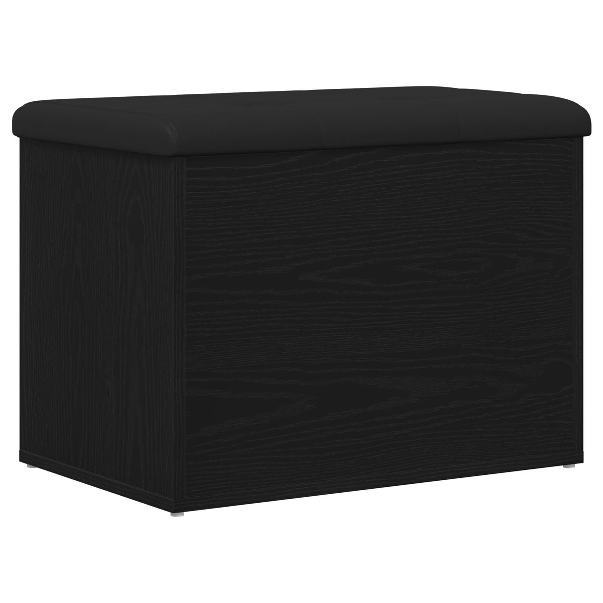 Storage Bench Black Oak 60X40X45 Cm Engineered Wood