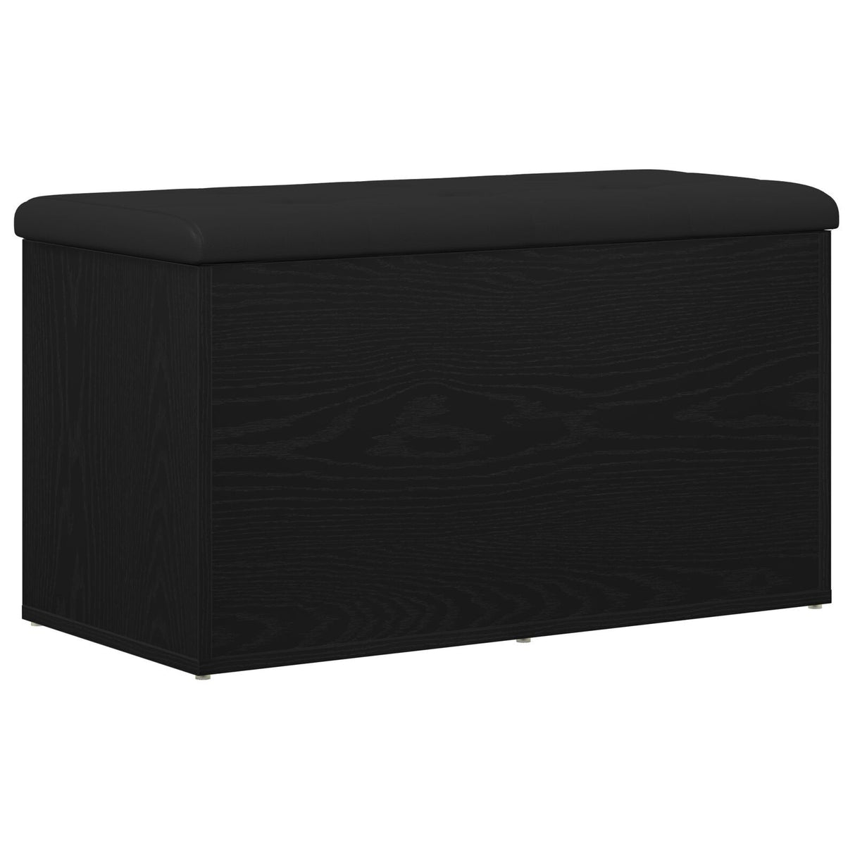 Storage Bench Black Oak 80X40X45 Cm Engineered Wood