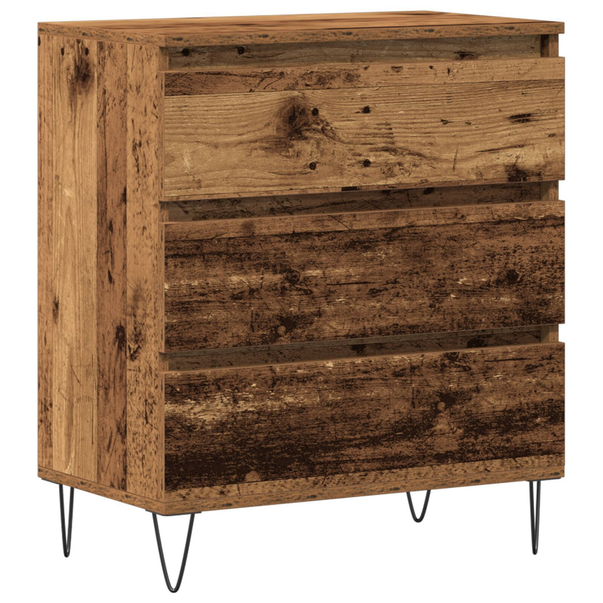 Sideboard With Drawers Old Wood 60X35X70 Cm Engineered Wood