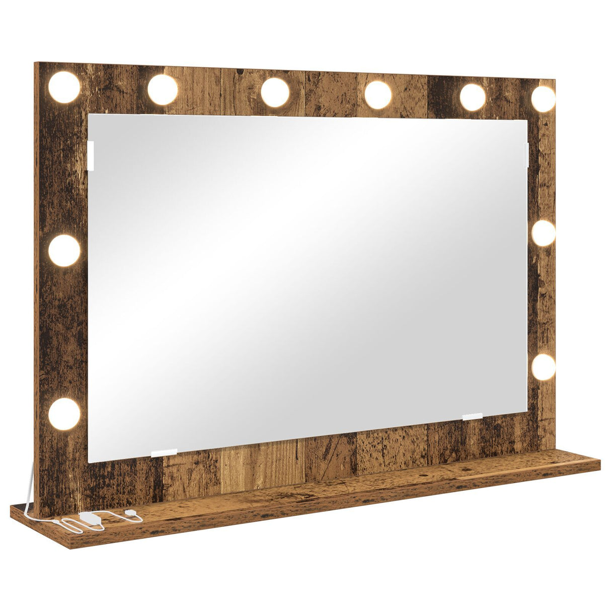 Vanity Mirror Old Wood Solid Reclaimed Wood And Glass