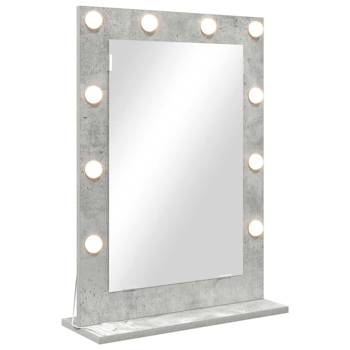 Vanity Mirror Concrete Grey Concrete 70 X 50 X 18 Cm Mirror