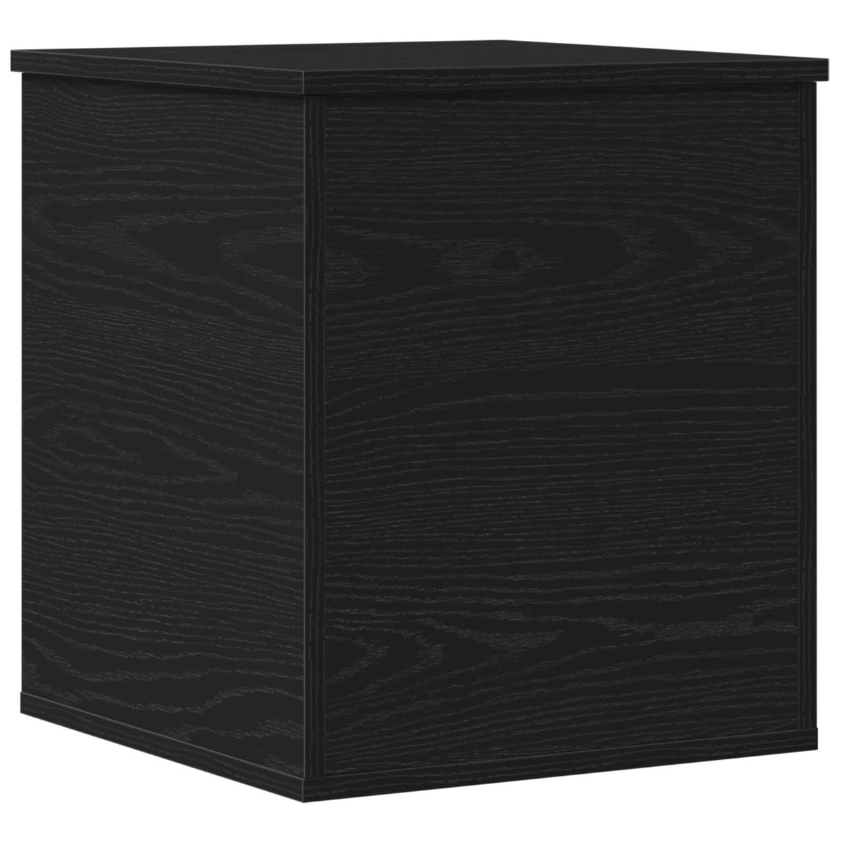 Storage Box In Black Oak - 40X42X46 Cm - Made Of Engineered Wood
