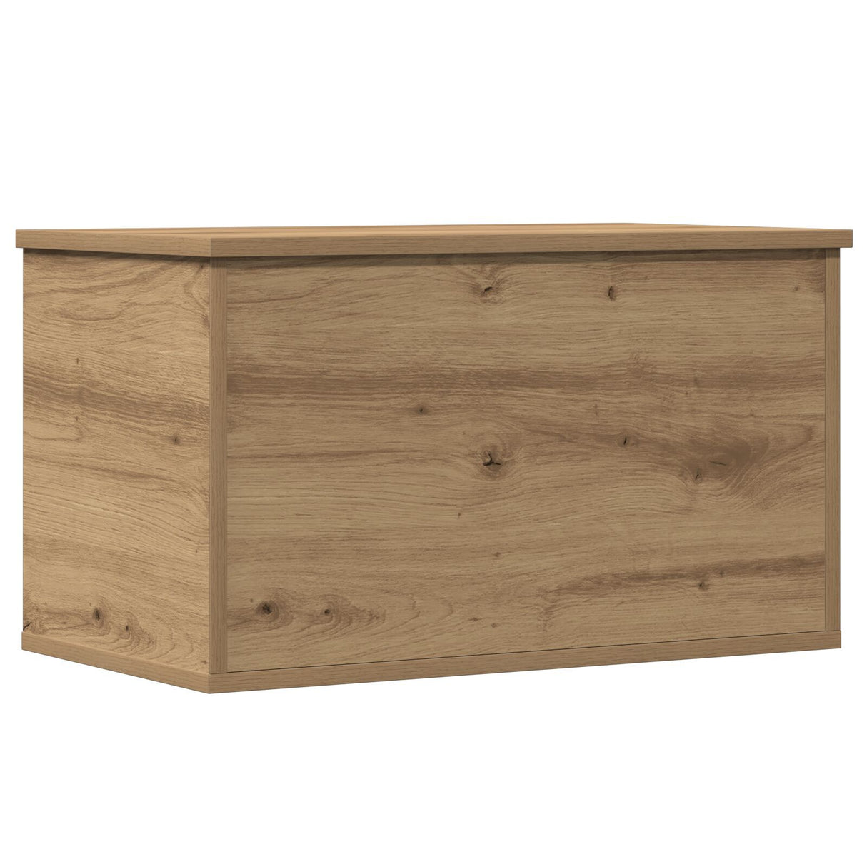 Storage Box With Lid Artisan Oak 60X35X35 Cm Engineered Wood