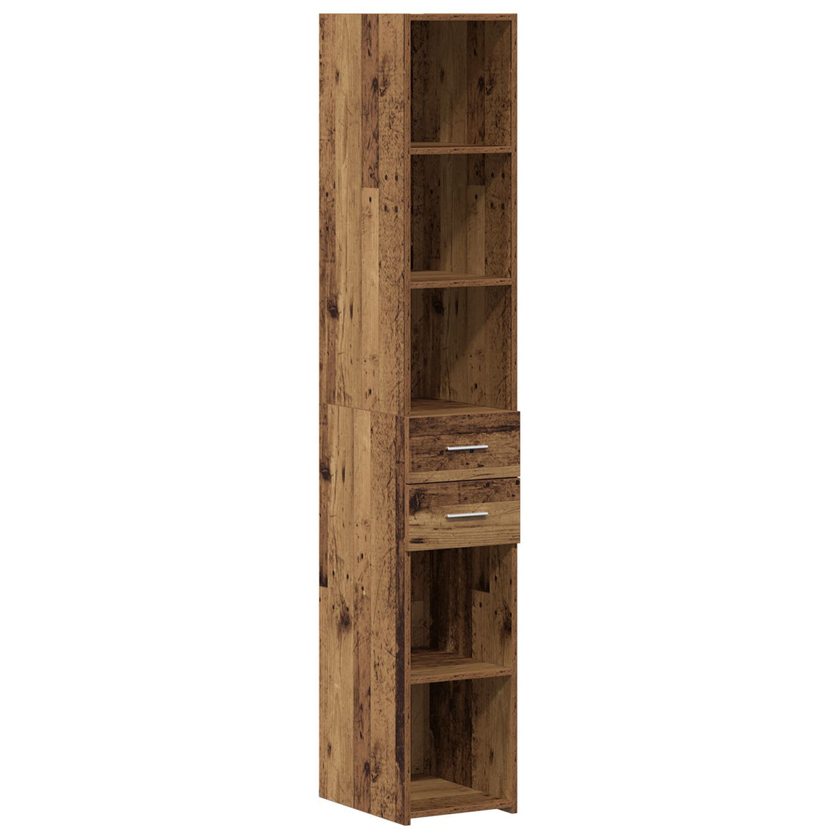 Highboard Old Wood 30X42,5X185 Cm Engineered Wood