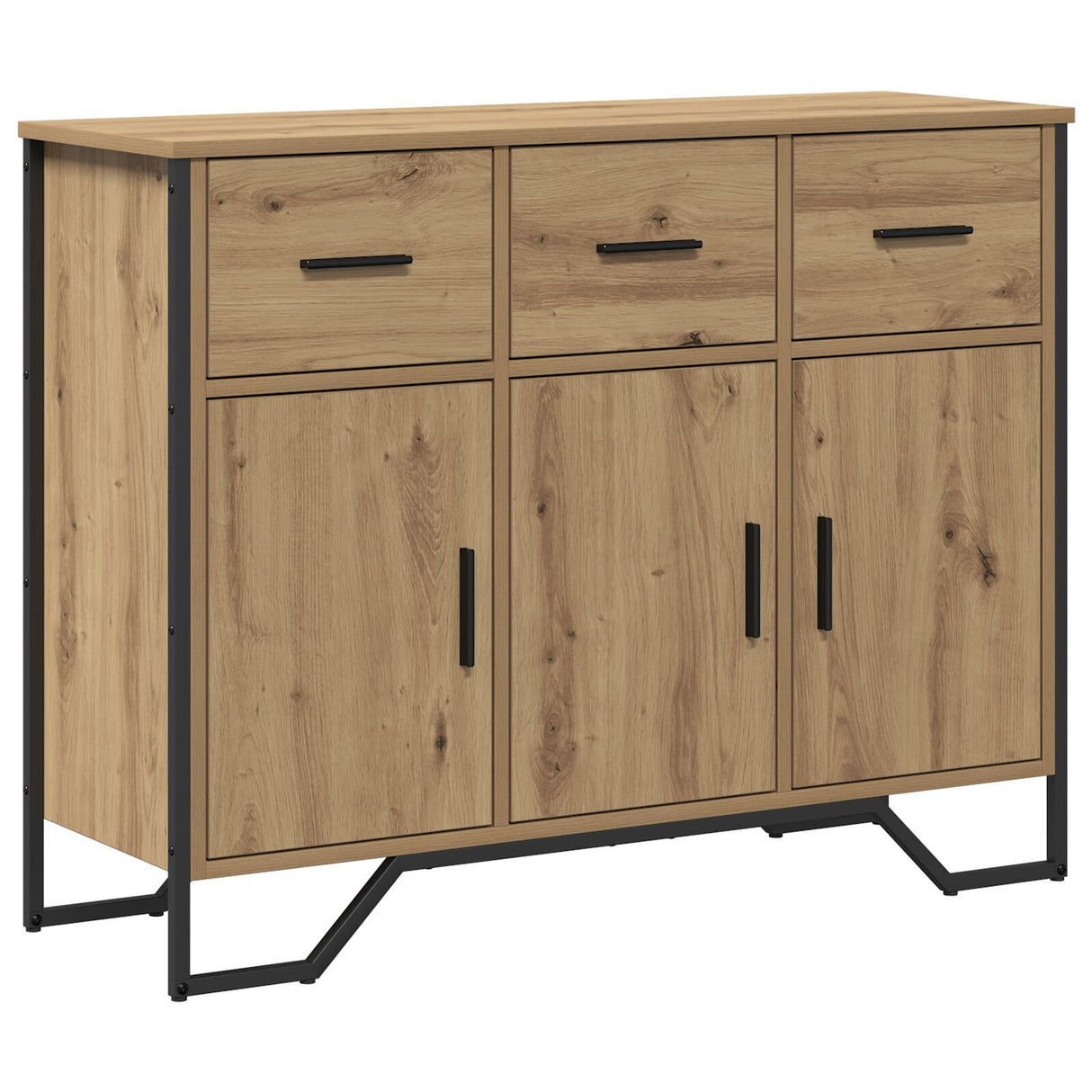 Sideboard Artisan Oak 97X32.5X74.5 Cm Engineered Wood