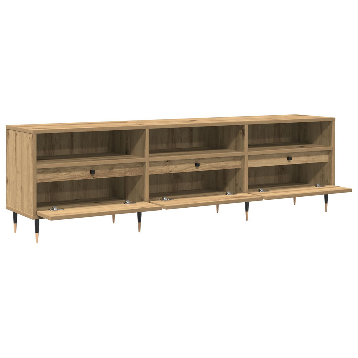 Tv Cabinet Artisan Oak 150X30X44.5 Cm Engineered Wood