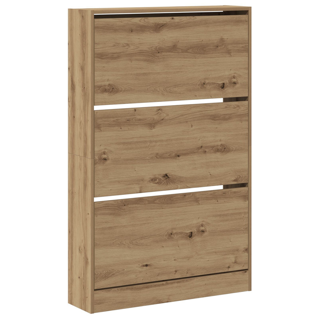 Shoe Cabinet Artisan Oak 80X21X125,5 Cm Engineered Wood