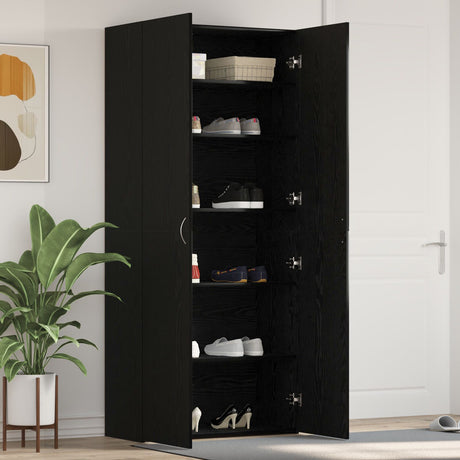 Shoe Cabinet 80X35,5X180 Cm Engineered Wood