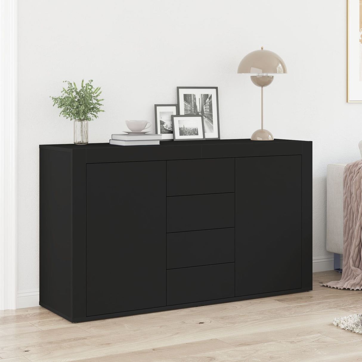 Sideboard Wood 120 X 36 X 69 Cm Storage