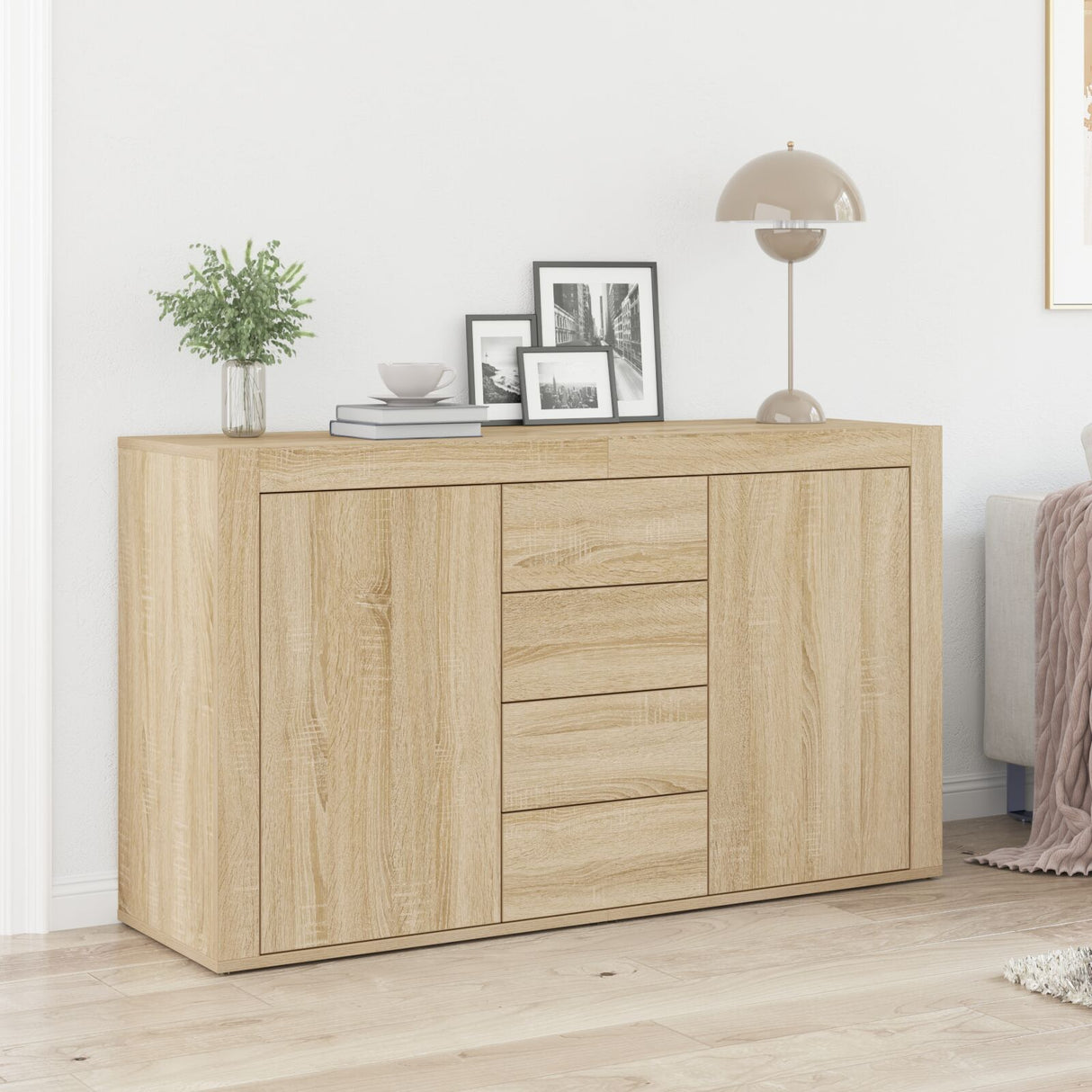 Sideboard Wood 120 X 36 X 69 Cm Storage
